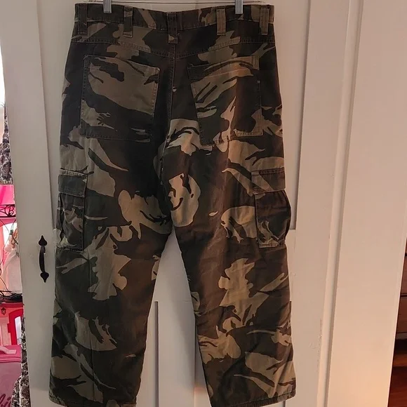 Wrangler Camo fleece lined cargo pants Mens 36 x 30 - Picture 4 of 10